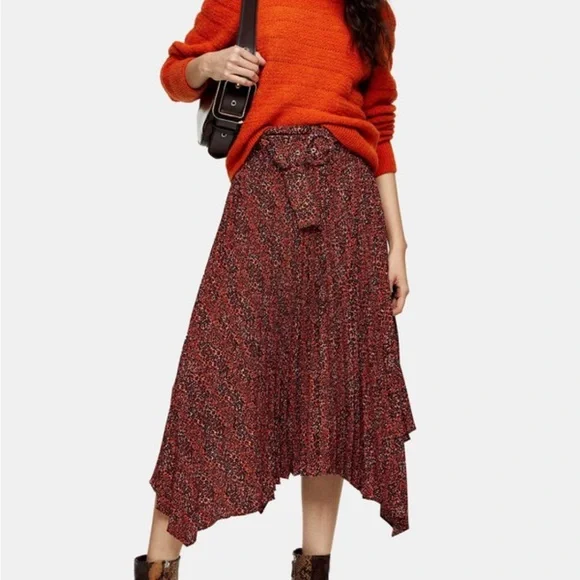 red leopard dress topshop Topshop Dresses | Topshop One-Shoulder Jacquard Dress | Color: Pink | Size: 2